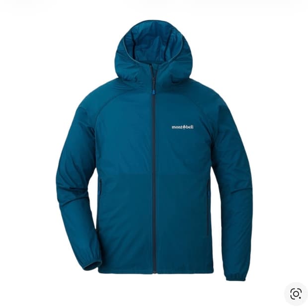 몽벨 U.L. 스트레치 윈드 후드 자켓 블루 그린