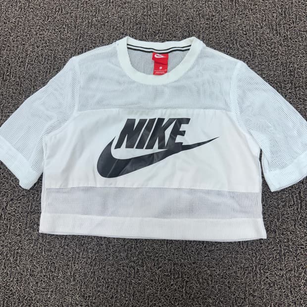 NIKE 나이키 메쉬 크롭 여성 반팔티셔츠 S