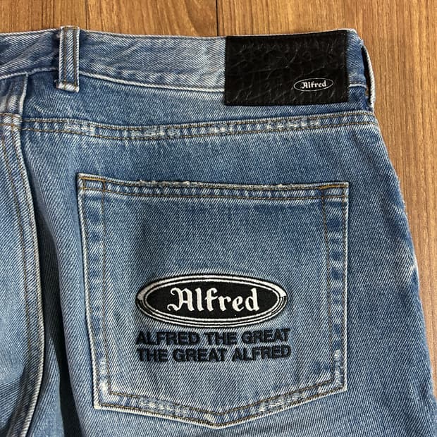 헤리티지플로스 알프레드 빈티지 디스트로이드 데님 팬츠