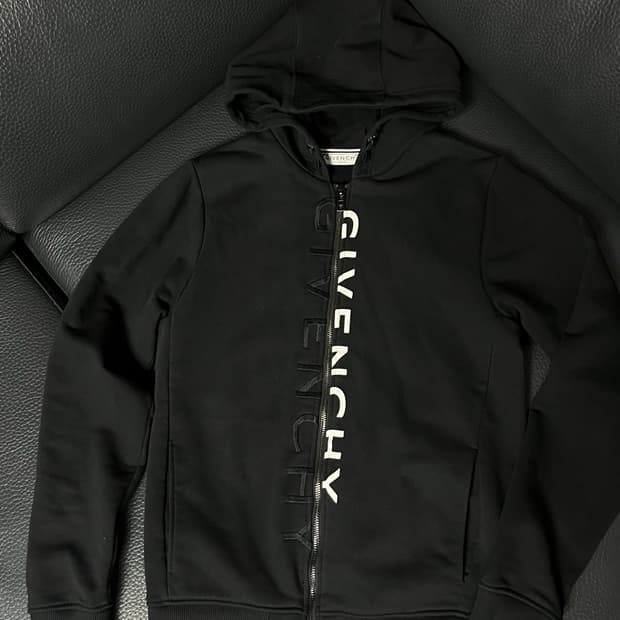 지방시 더블 로고 후드집업 키즈 12y 여성 xs - s