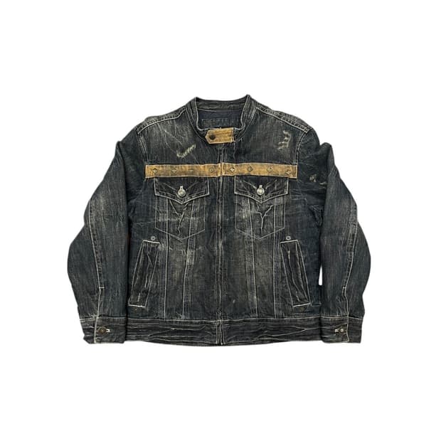 에드윈 웨스턴 스터드 누빔 데님자켓