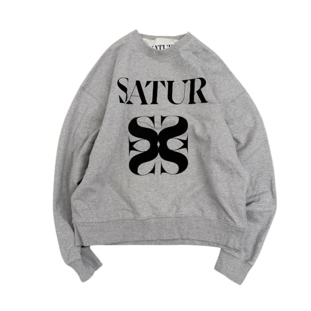 세터 로고맨투맨 그레이