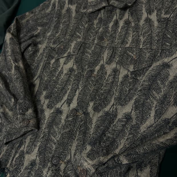 캐피탈 페더자켓 블랙베이지 M