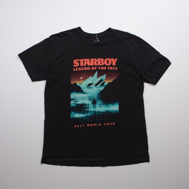 2017 더 위켄드 Starboy 월드 투어 머천 티셔츠