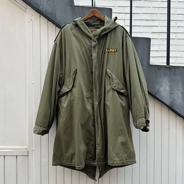 Us Army 미군 오리지널 M51 피쉬테일 쉘 파카