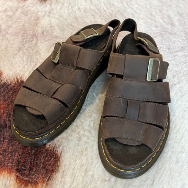 Dr. Martens 닥터마틴 플래쉬 샌들 브라운 42(270mm)