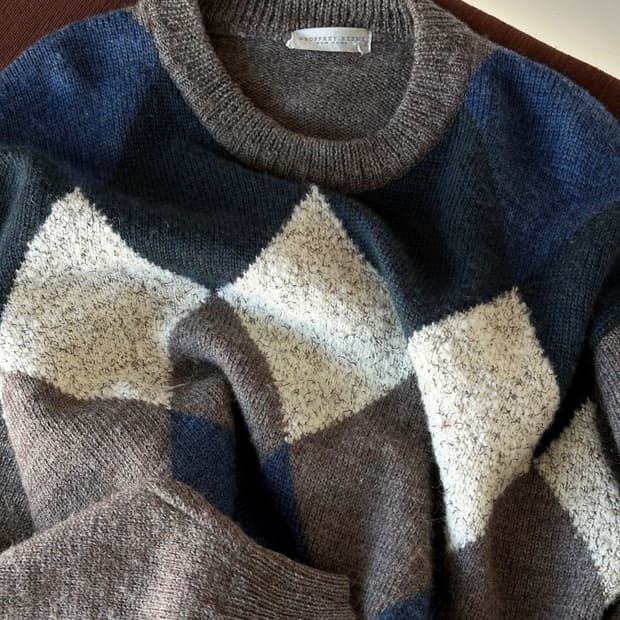 Design pattern wide knit P/O