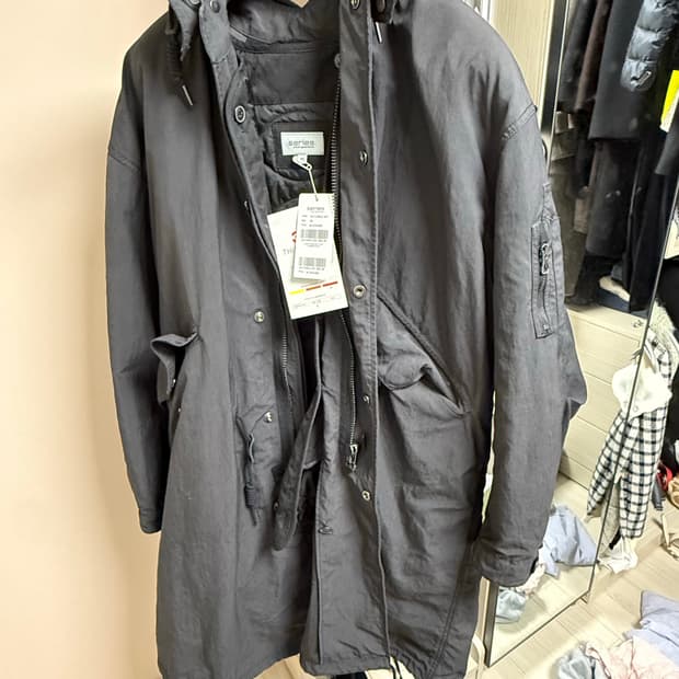 (새상품) 시리즈 모즈코트 블랙 팝니다