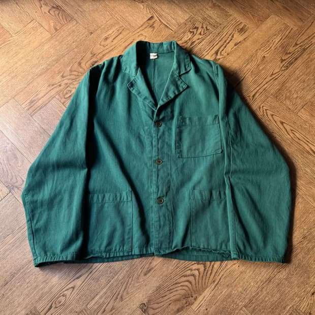[L]90's 이태리제 그린 프렌치 워크자켓