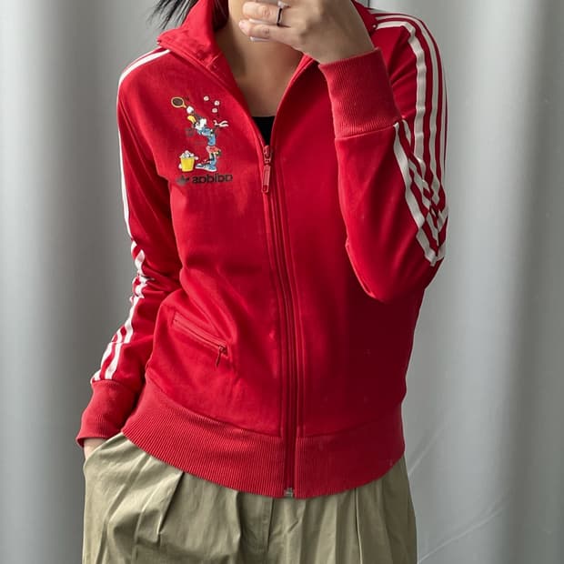 아디다스x디즈니 구피 베켄바우어 레드 져지