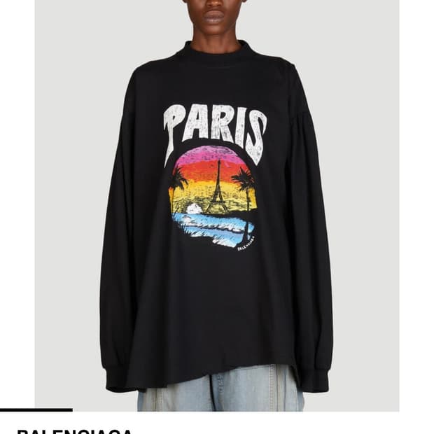 발렌시아가 Paris Tropical 롱슬리브