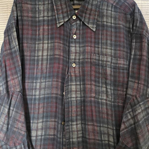 해칭룸 아카이브 셔츠 블루체크 3사이즈