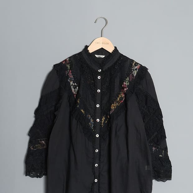 Maddern Seethrough Lace Blouse