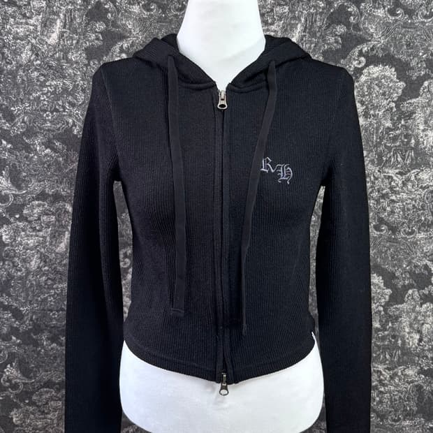 running high 러닝하이 크롭 후드 집업 (새제품)