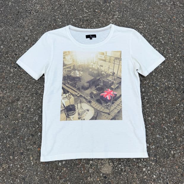 VTG Photo Print Slim T-Shirt 