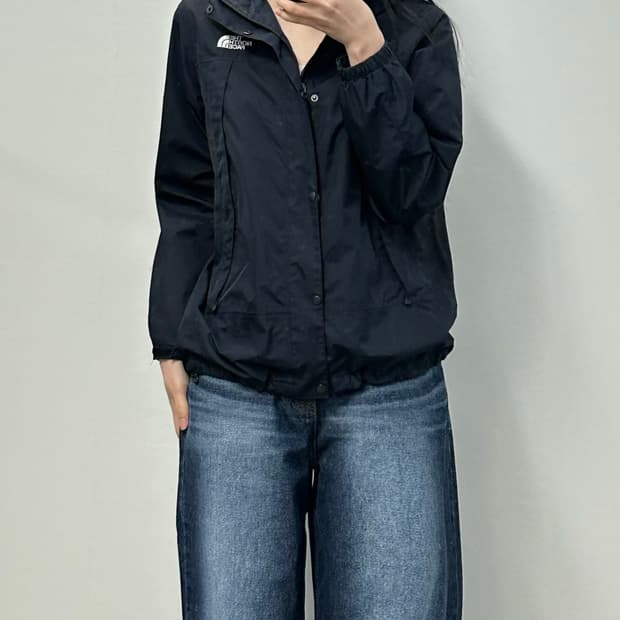 노스페이스 블랙 윈드 바람막이 자켓