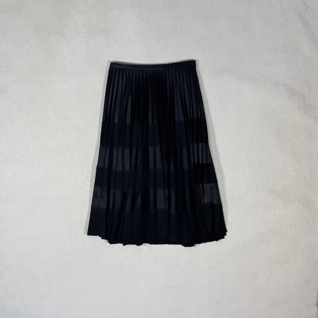 Pleated Black Skirt