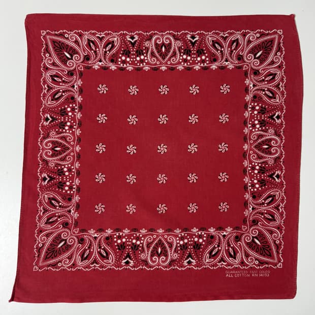 60-70s 레드 페이즐리 반다나