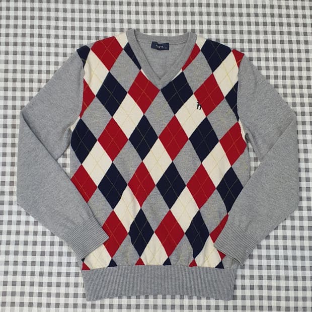 헤지스 울100 브이넥 니트 남자95