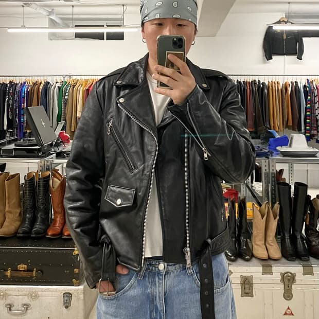 80's BERMAN'S double rider jacket 80년대