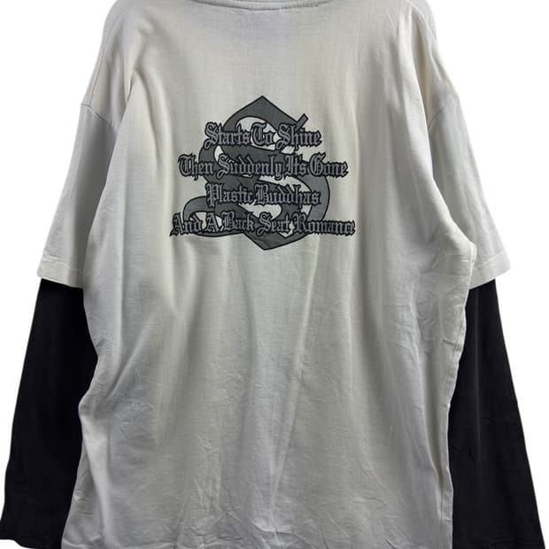 JPN Y2K 레터링 레이어드 롱슬리브1514