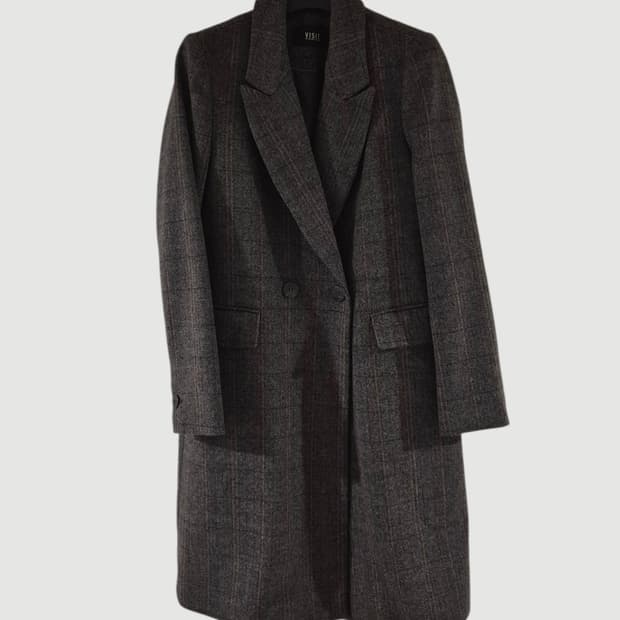 비지트인뉴욕 여자 여자 울 코트