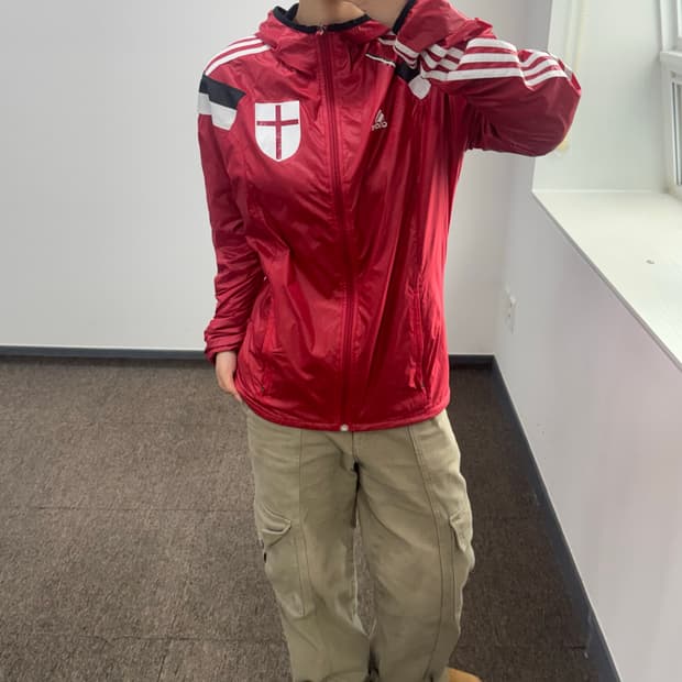Adidas 아디다스 레드 바람막이
