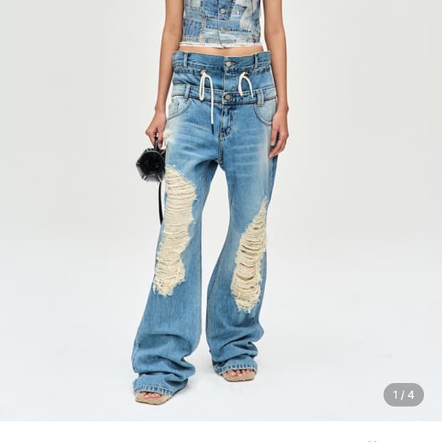 앤더슨벨 더블 웨이스트진