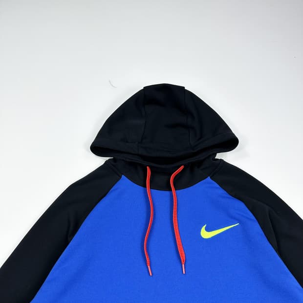 나이키 스우시 드라이 핏 배색 후드티 (L)