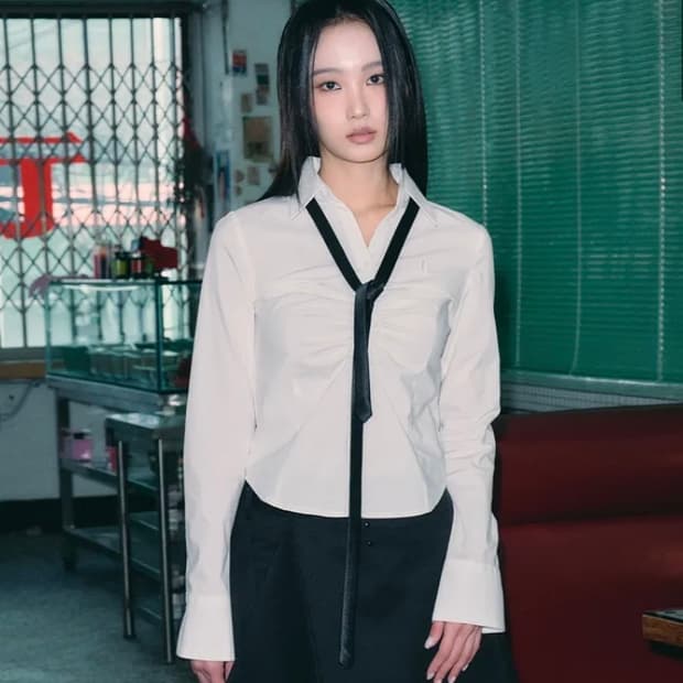 헬레네파리스 코코린 셔링 피티드 남방 셔츠 새상품
