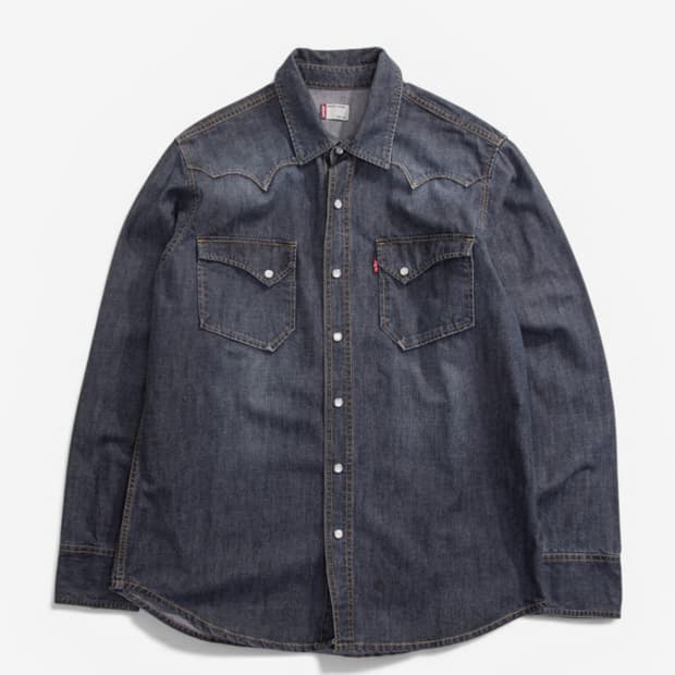 Levis denim western shirt