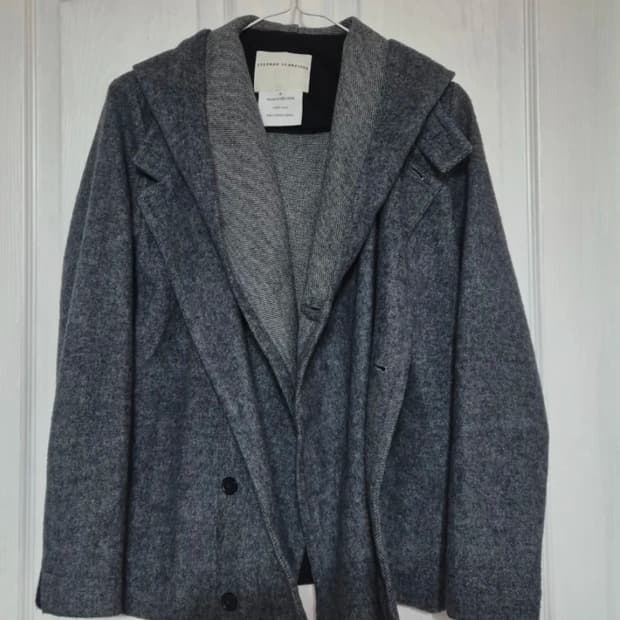 스테판 슈나이더 후드 울 자켓