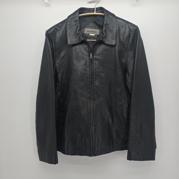 Avelino 블랙 가죽 자켓