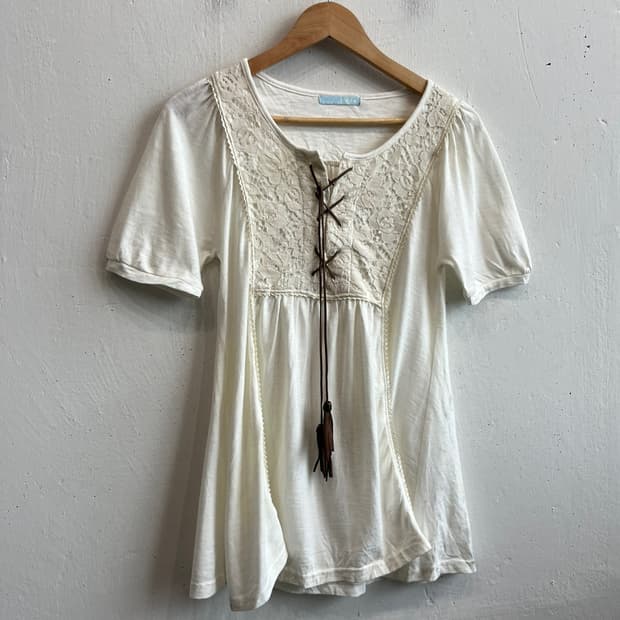 ropa JPN 모리걸 반팔 블라우스