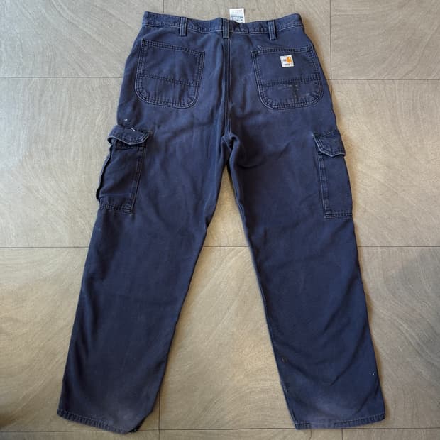 칼하트 정품 오리지널 fr 네이비 카고 팬츠