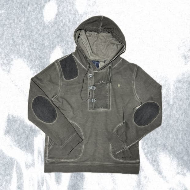 Desigual Pigment Washed Patchwork Buckle