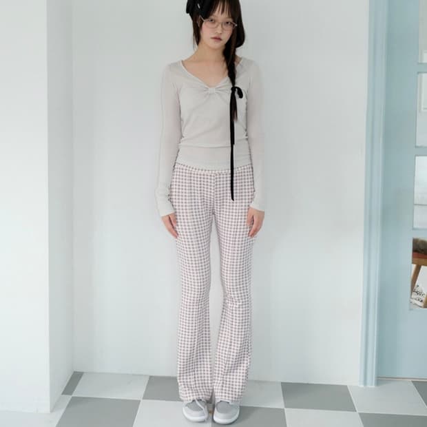 샤키리 SHAKIRI Sherry Ribbon Top (새상품)