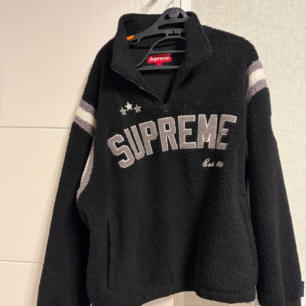 [L] 23FW 슈프림 아크 하프 집 플리스 풀오버 