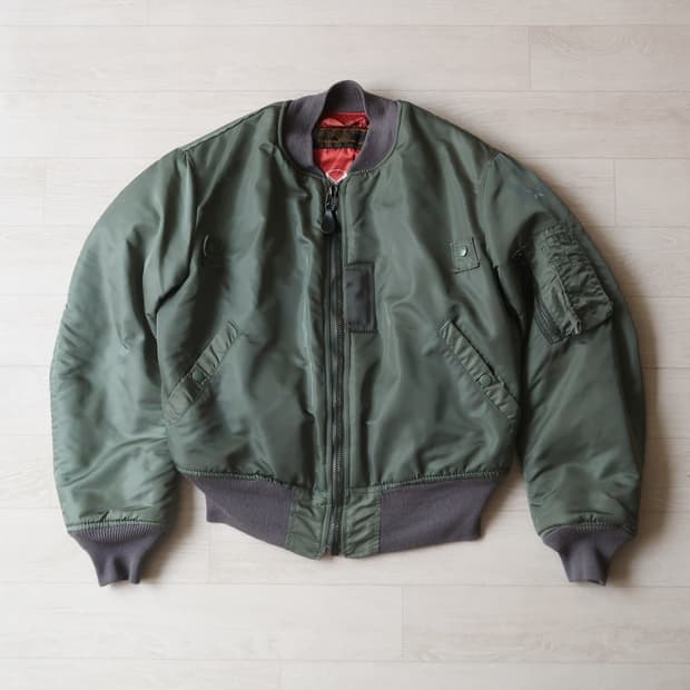 [Made in U.S.A] 빈티지 OG MA-1 울파일 자켓