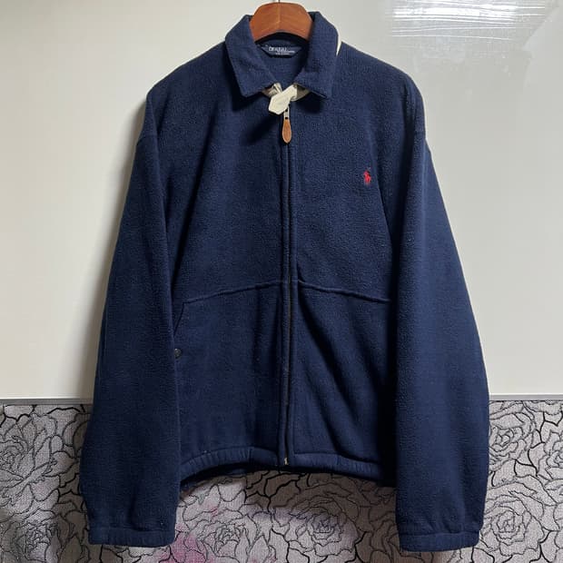 폴로 랄프로렌 네이비 플리스 집업