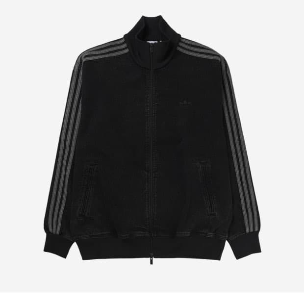 [XS] 아디다스 아디컬러 데님 파이어버드 트랙탑 트루 블랙 데님 