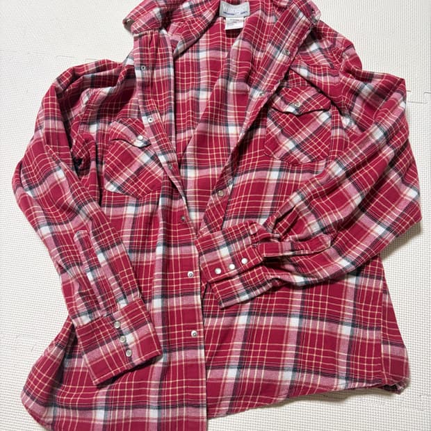 랭글러 레드체크셔츠