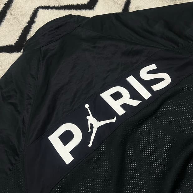 [실측XL]조던 PSG 파리생제르망 에어수트 매쉬 바람막이/블랙