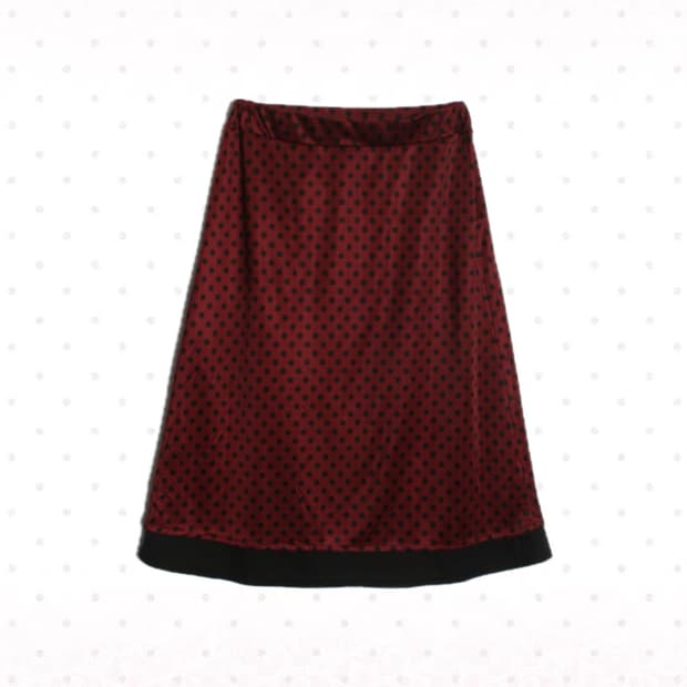 일본 빈티지 도트 스커트