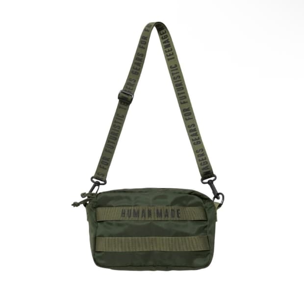 휴먼메이드 밀리터리 크로스백, 파우치