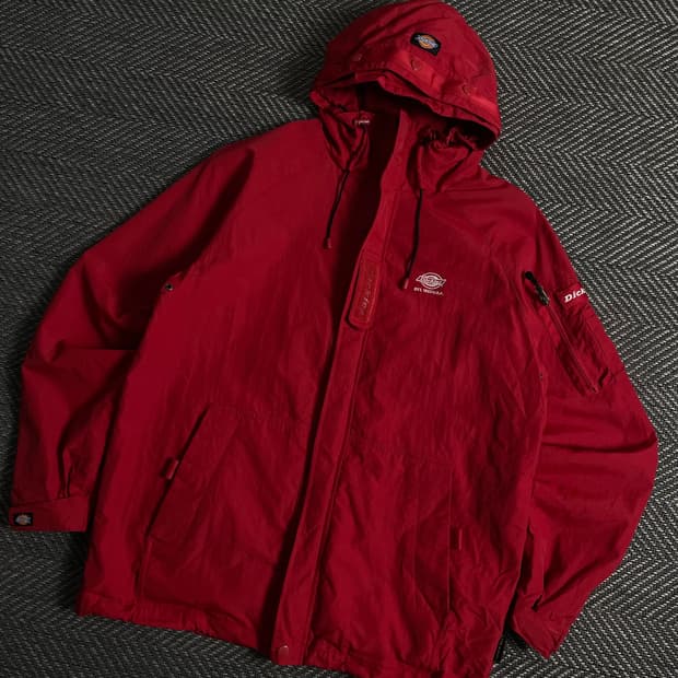 디키즈 USa 올드스쿨 나일론 테크웨어 자켓 레드 y 3688