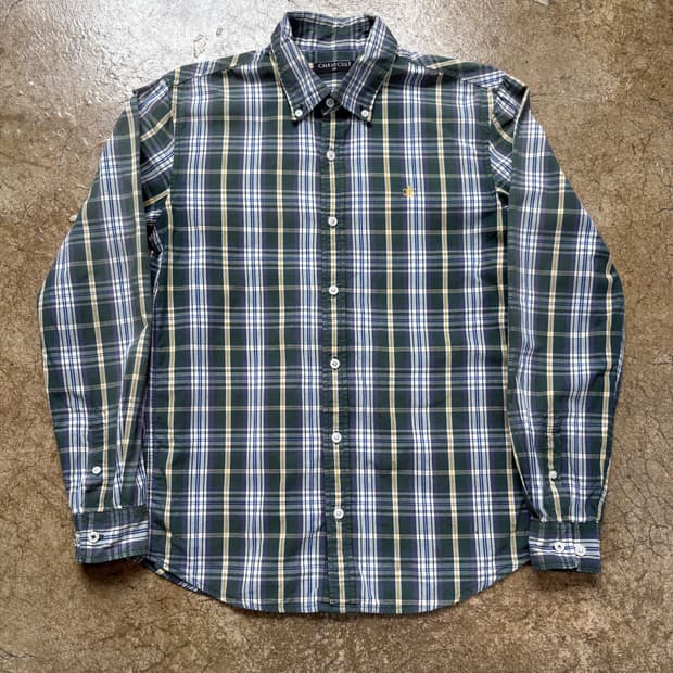빈티지 체크 셔츠