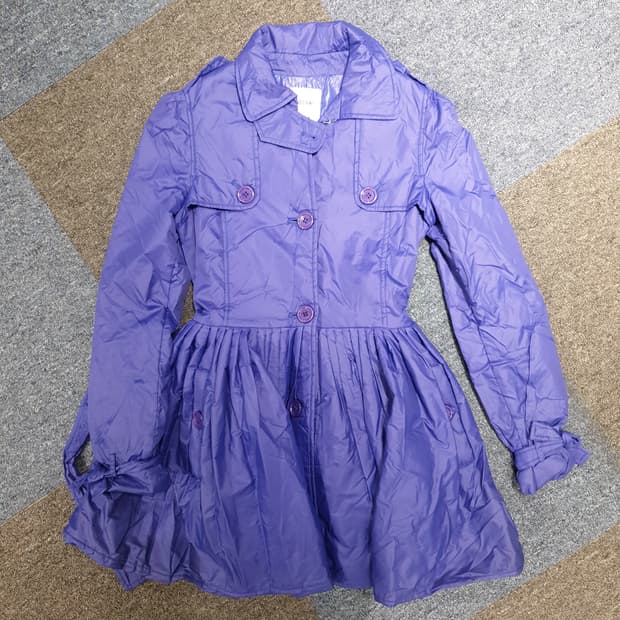 모스키노 퍼플 플레어 패딩코트