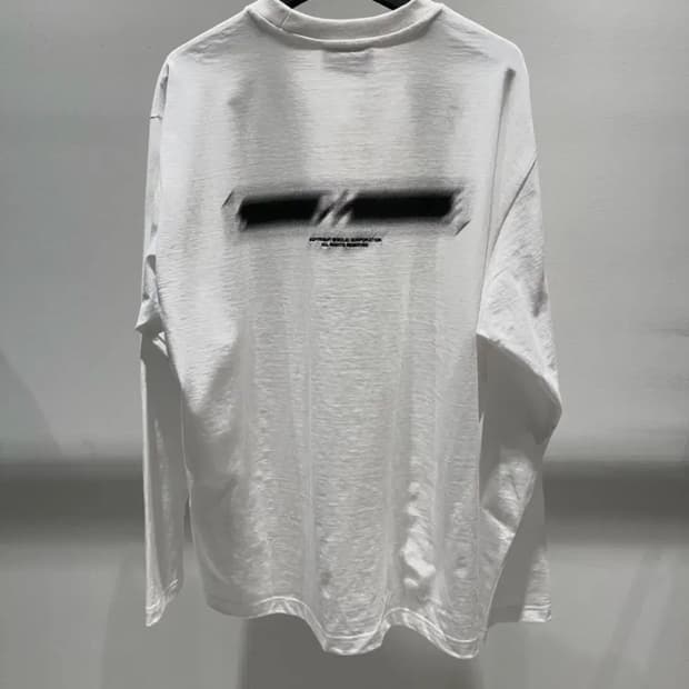 [50] 24ss 솔리드옴므 블러 백로고 롱슬리브