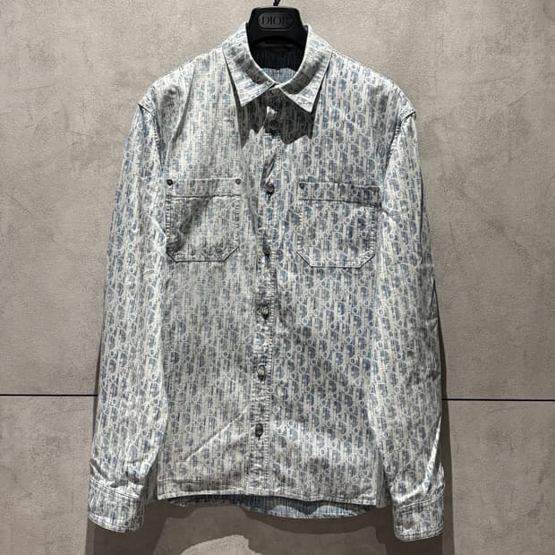 [40]디올 오블리크 카스리 데님 오버셔츠